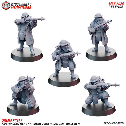 Riflemen - Australian Heavy Armored Bush Ranger ww2 - Kyoushuneko Miniatures