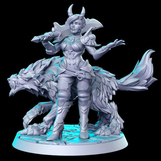 Shaduuna (Female Tiefling Assassin) - Rnestudio 32mm