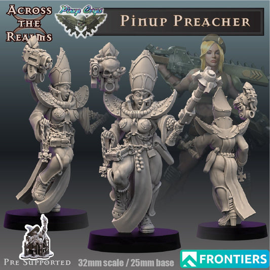 Pinup Preacher - Across the Realms 32mm