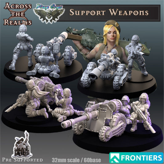 Pinup Support Weapons vers.B - Across the Realms 32mm