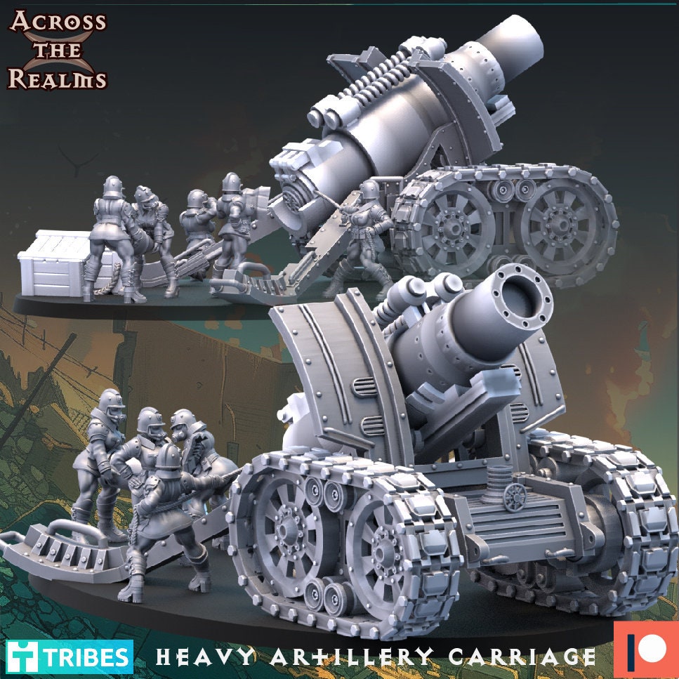 Cult of Death Heavy artllery carriage - Across the Realms 32mm