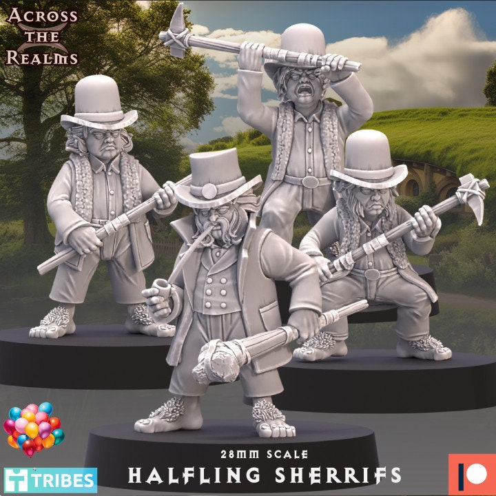 Halfling Sherrifs - Across the Realms 28mm