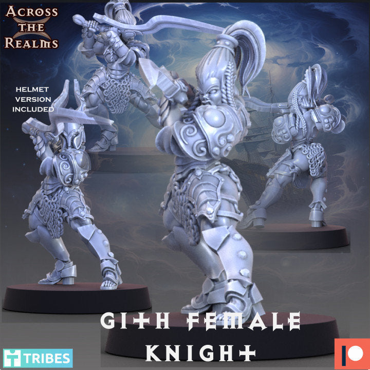 Gith Female Knight - Across the Realms 28mm