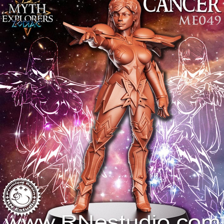 Cancer - Female Knight - Rnestudio 32mm