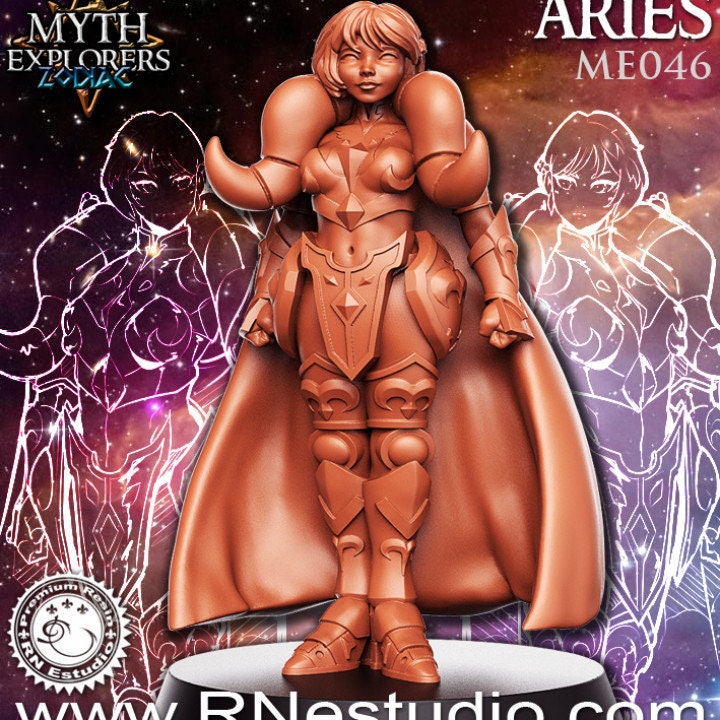 Aries - Female Knight - Rnestudio 32mm