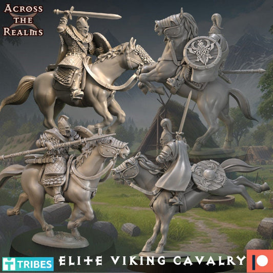 Elite Viking Cavalry - Across the Realms 32mm