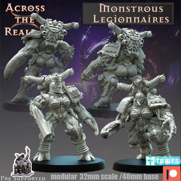 Monstrous Legionnaires upgrade kit - Across the Realms 32mm