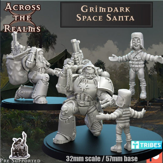 Grimdark Space Santa - Across the Realms 32mm