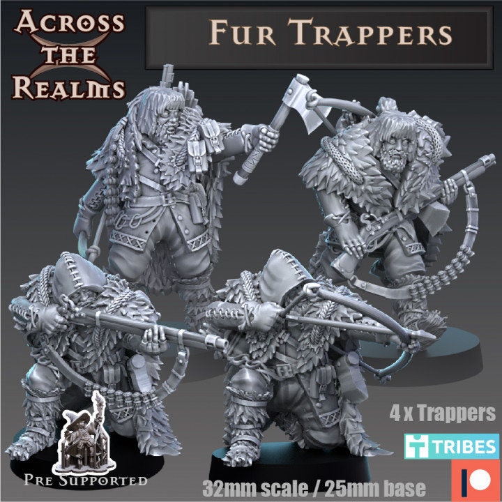 Fur Trappers - Across the Realms 32mm