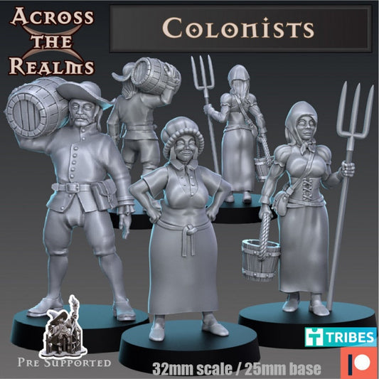 Colonists - Across the Realms 32mm