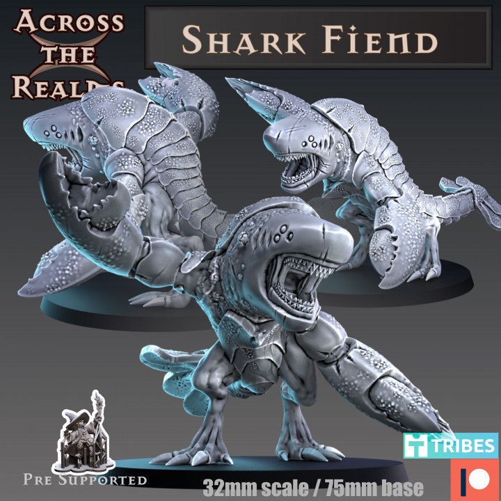 Shark Fiend - Across the Realms 32mm