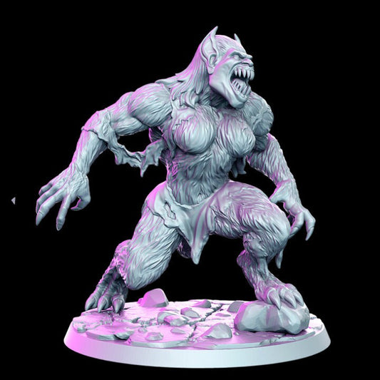 Female Werebeast - Rnestudio 32mm