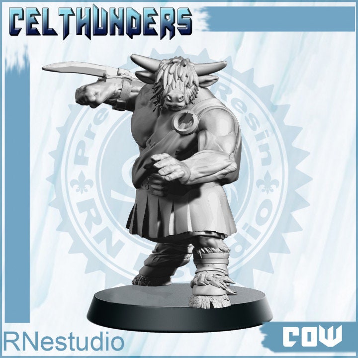 17 Cow Celthunders - Fantasy Football - Rnestudio 32mm