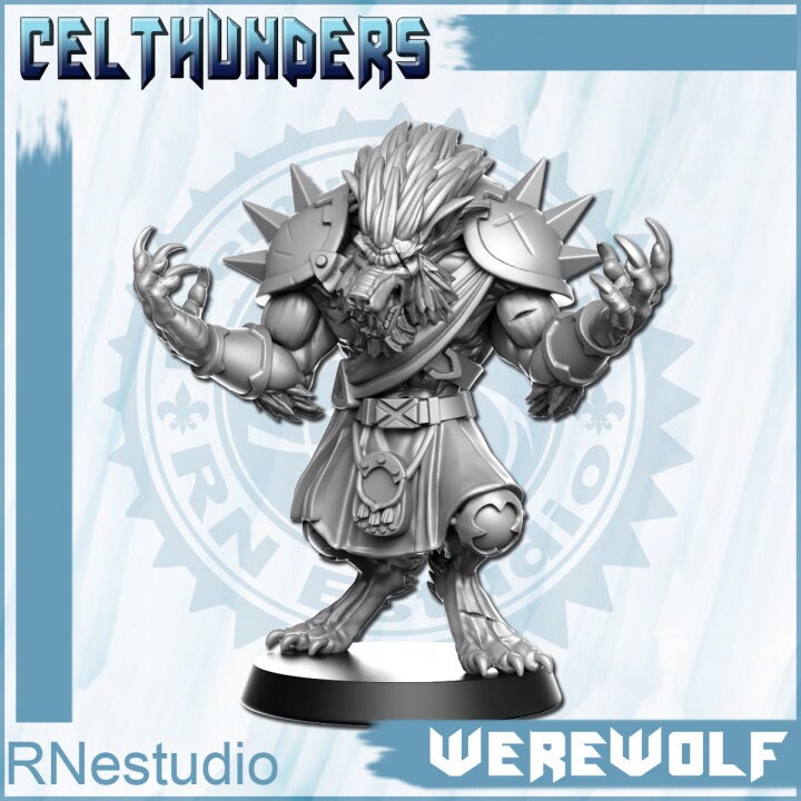 14 Werewolf Celthunders - Fantasy Football - Rnestudio 32mm