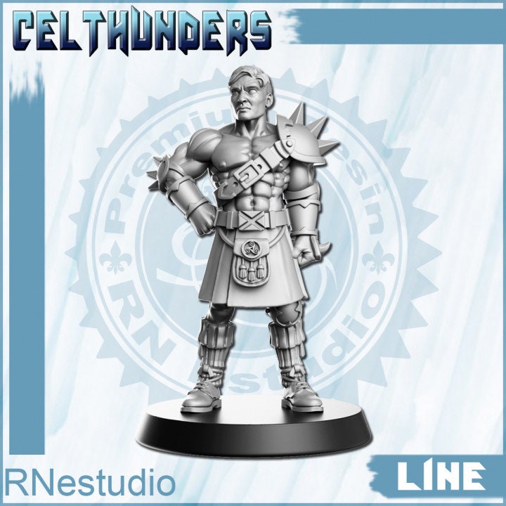 01 Line Celthunders - Fantasy Football - Rnestudio 32mm