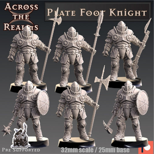 Plate Foot Knight - Across the Realms 32mm