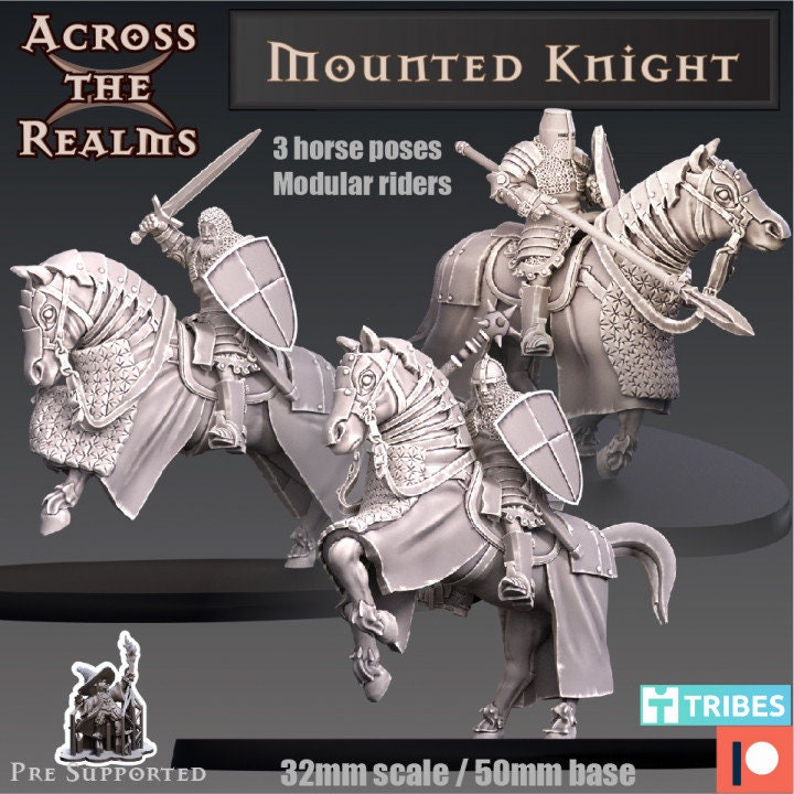 Plate FootMail Foot Knight - Across the Realms 32mm