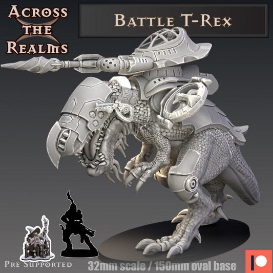 Battle T Rex - Across the Realms 32mm