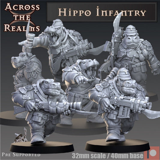 Hippo Infantry - Across the Realms 32mm