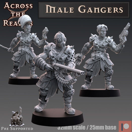 Male Gangers - Modular - Across the Realms 32mm