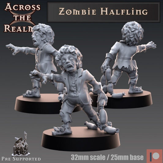 Zombie Halfling - Ganger boss - Across the Realms 32mm