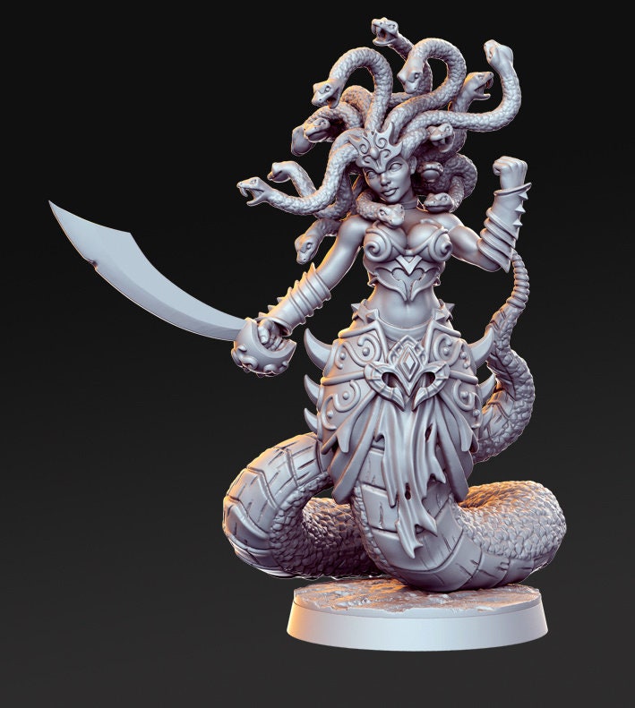 Medusa - Egyptian god - Rnestudio 32mm