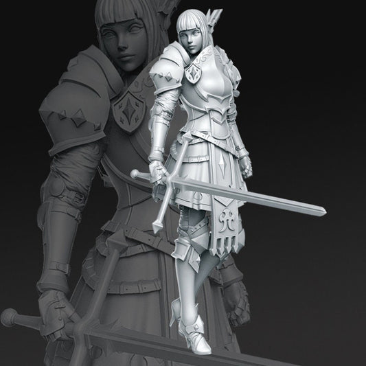 Crystal - Female knight - Rnestudio 32mm