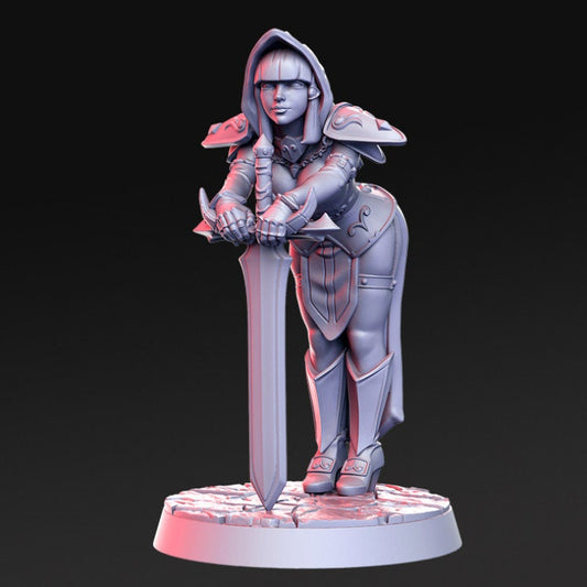 Silencia - Female Paladin - Rnestudio 32mm