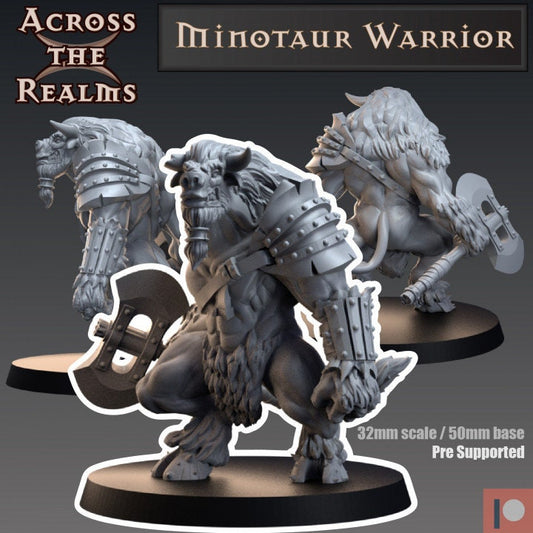 Minotaur Warrior - Across the Realms 32mm