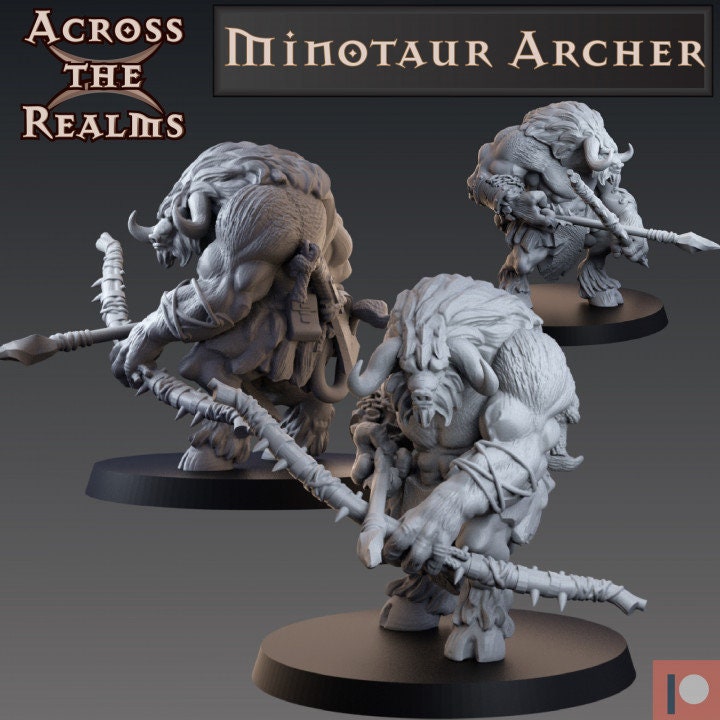 Minotaur Archer - Across the Realms 32mm