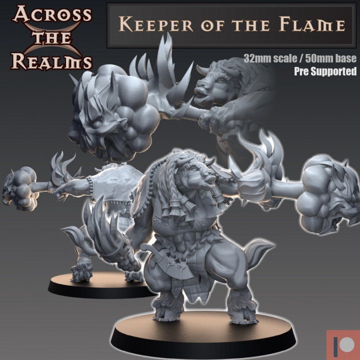 Keeper of the Flame - Across the Realms 32mm