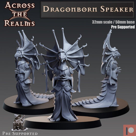 Dragonborn Speaker - Across the Realms 32mm