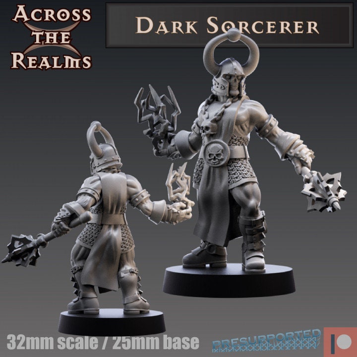 Dark Sorcerer - Across the Realms 32mm