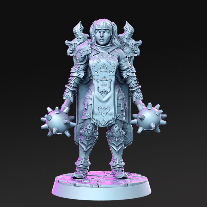 Samira - Female paladin - Rnestudio 32mm