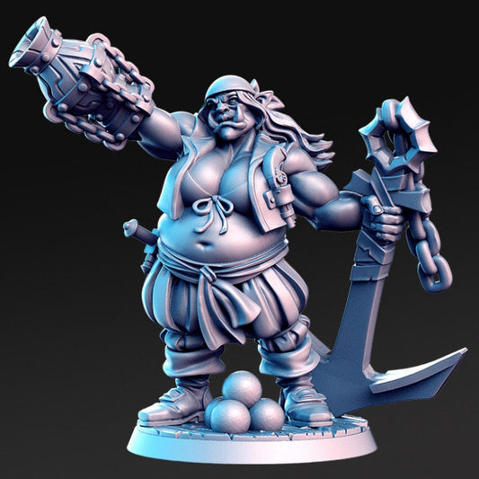 Hooks - Female Ogre Pirate - Rnestudio 32mm