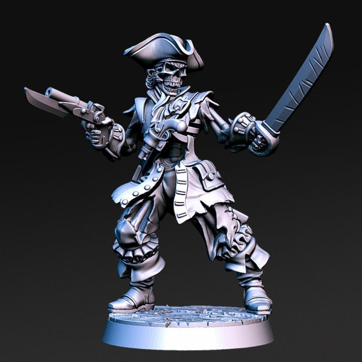 Billy the Bone- Pirate Skeleton - Rnestudio 32mm