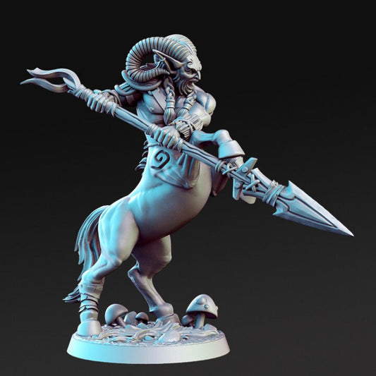 Ceiron - Centaur warrior with spear - Rnestudio 32mm