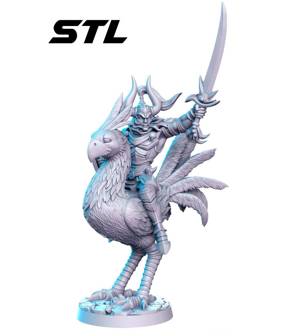 Warrior of Light Chocobo - Rnestudio 32mm