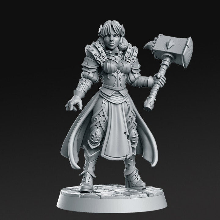 Maryka - Female Paladin - Rnestudio 32mm