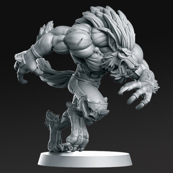 010 Eternals Werewolf - Fantasy Football - Rnestudio 32mm