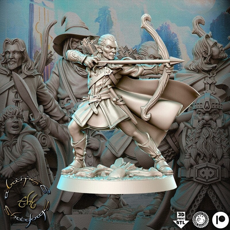 Legolas with bow - Rnestudio 32mm