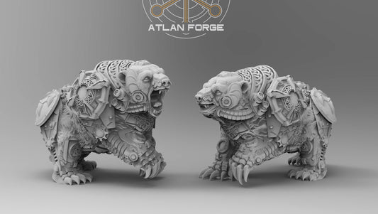 Bears - Endre Isklaw on the Bear Chariot - Bits - Atlan Forge