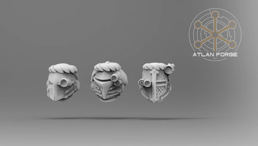 Helmets - Knights Templar Purgators - Bits - Atlan Forge