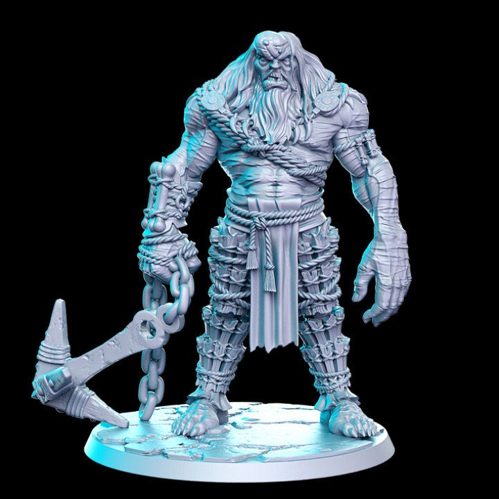 Morwyff (ice giant) - Egyptian god - Rnestudio 32mm