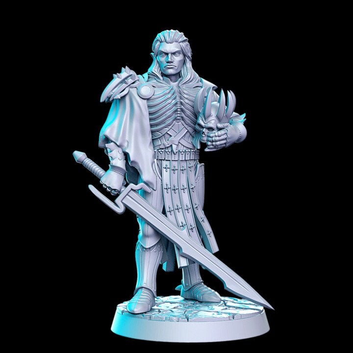 Arnodin (elven deathknight leader) - Rnestudio 32mm