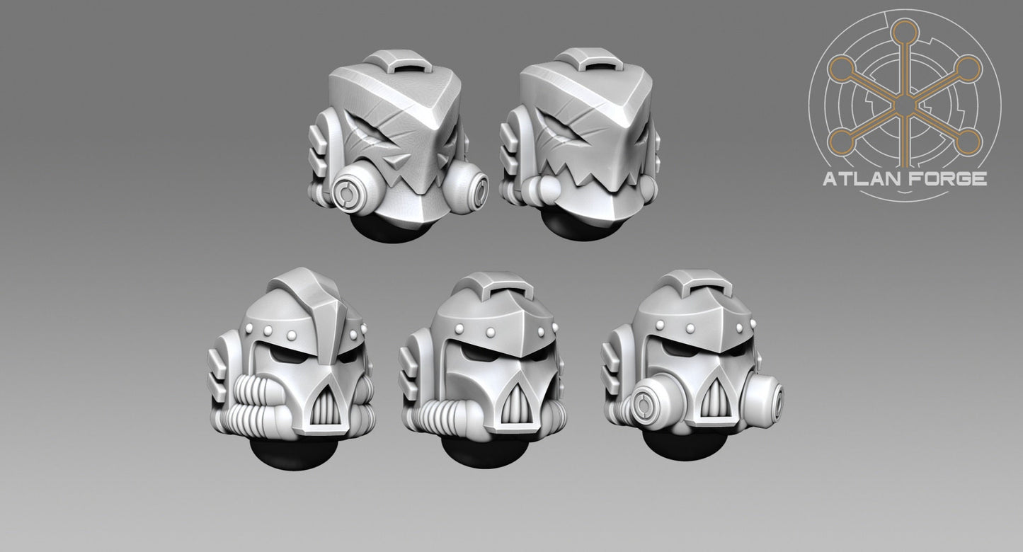 Helmets - Wai Toa - Roroa (Giants) - Bits - Atlan Forge