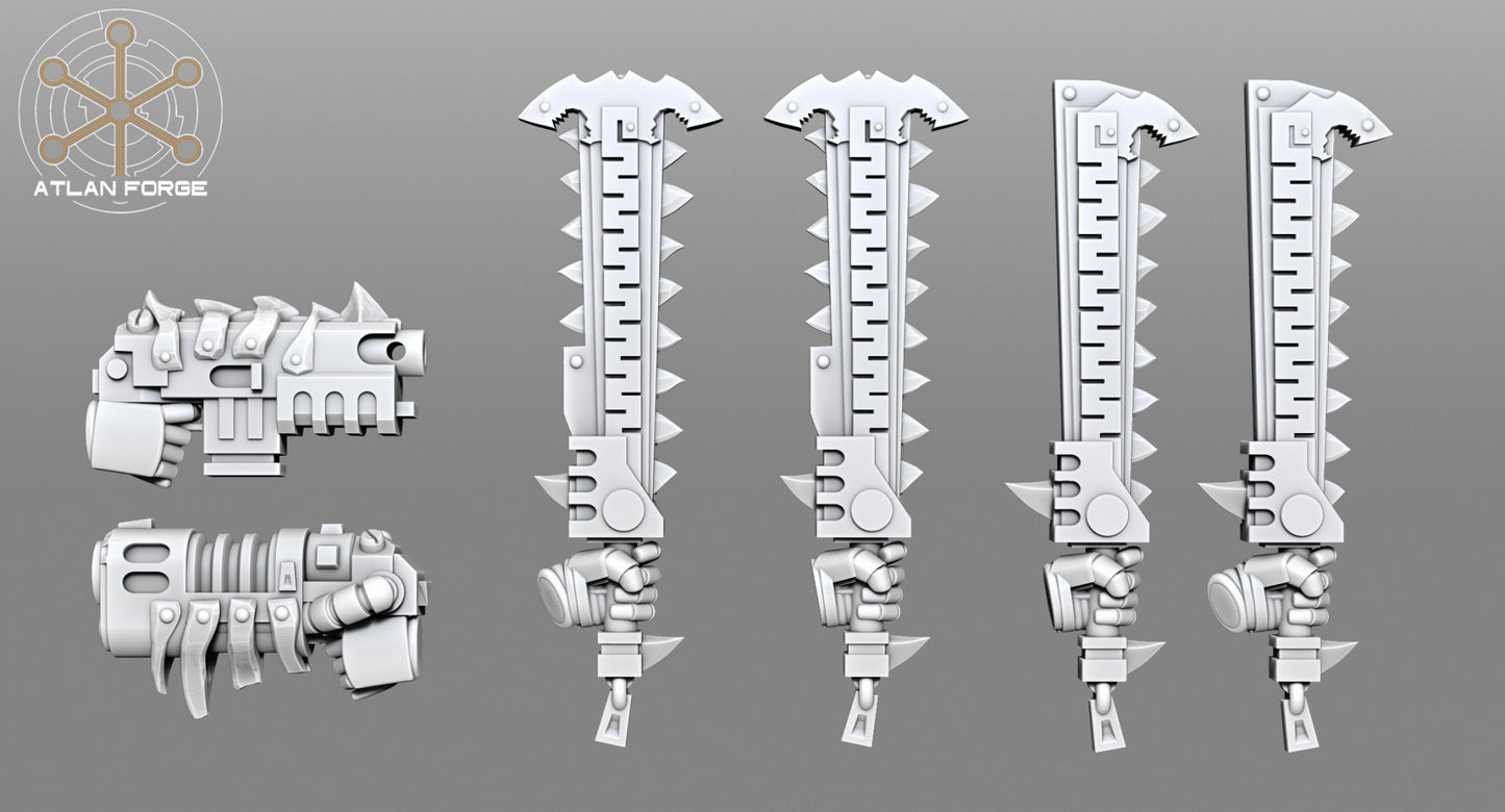 Arms and weapons - Wai Toa - Kaiwawao (Agressive Mediators) - Bits - Atlan Forge