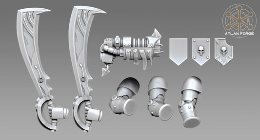 Arms and weapons - Wai Toa - Kaitaiki (Ocean Guard) - Bits - Atlan Forge