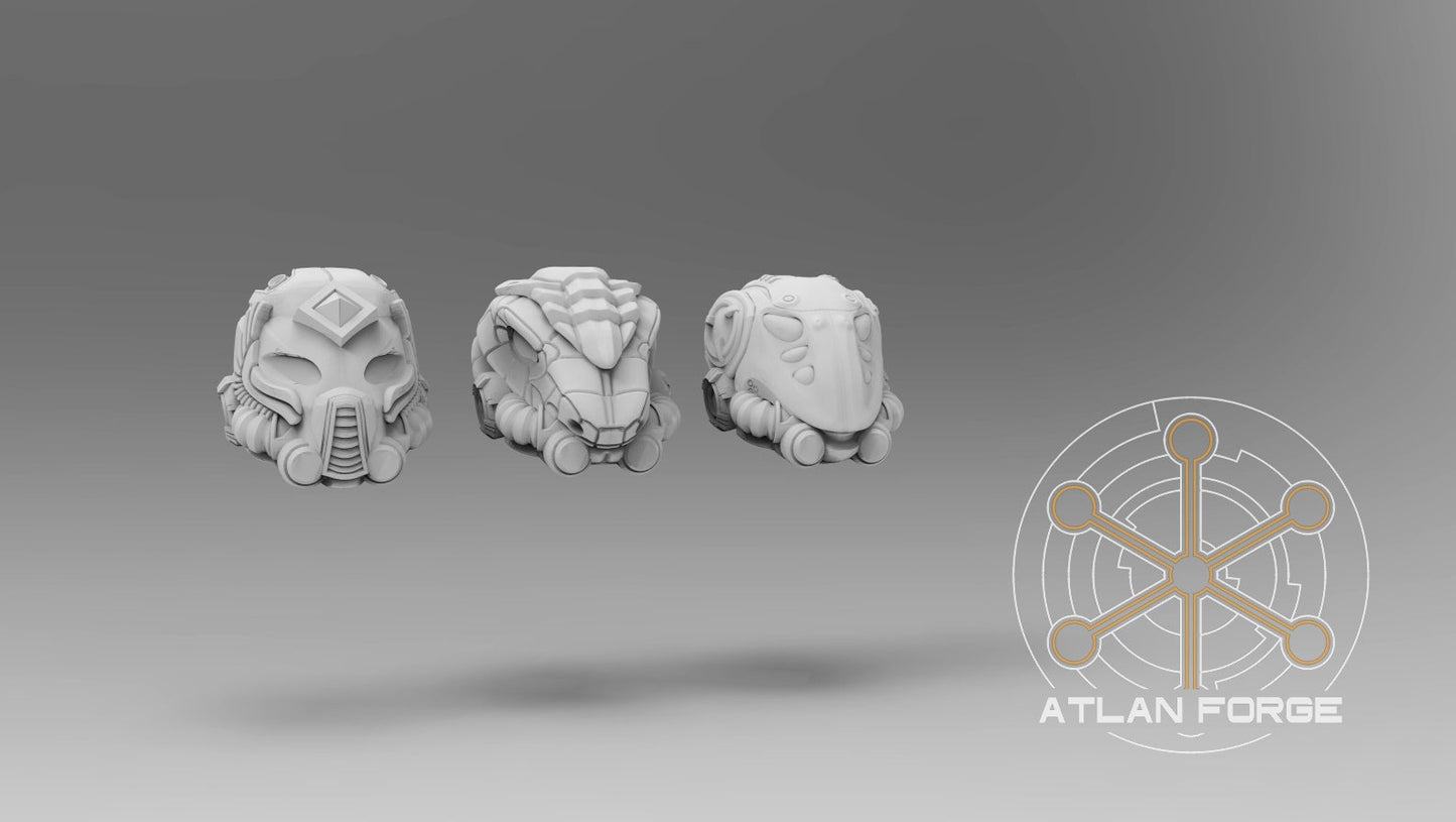 Helmets - Aegyptian Nehebkau - Bits - Atlan Forge