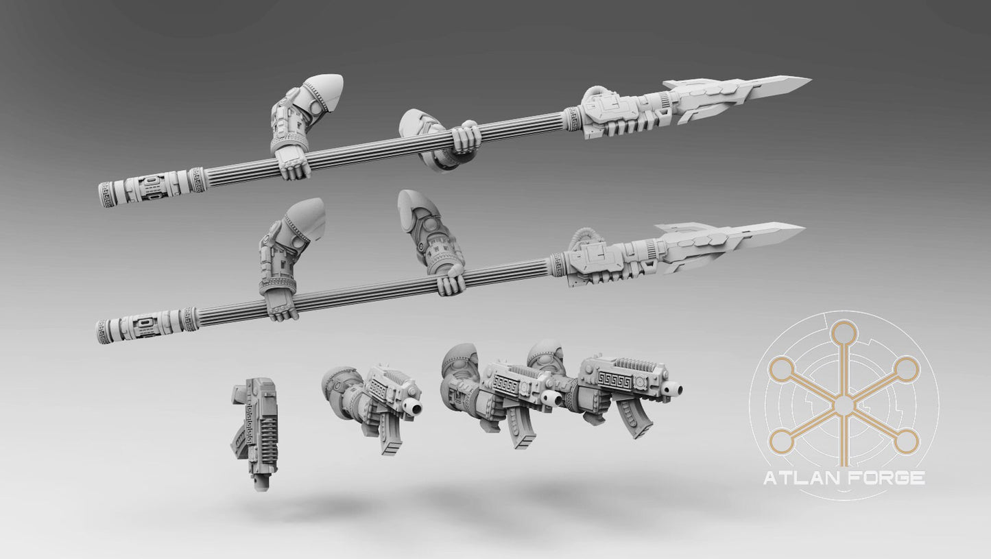 Arms and weapons - Promethean Phalanx - Bits - Atlan Forge